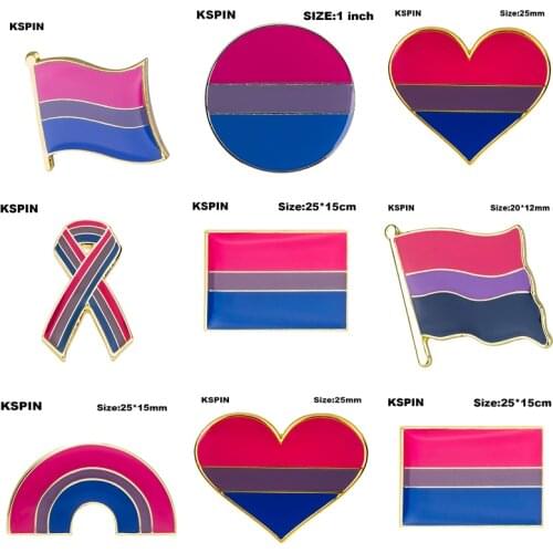 Bisexual pride LGBT Pride Badge Lapel Pin Brooch