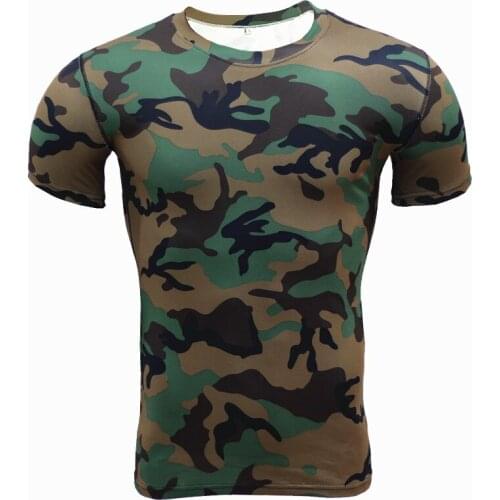 Compression Tshirt Bodybuilding Top Tee Short Sleeve T Shirt Men Basketball Soccer Jogging Training Fitness Sportswear Gym Shirt