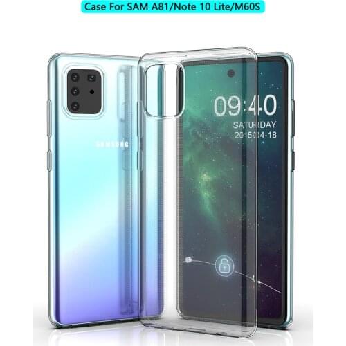 Case for Samsung Note 10 lite Transparent Soft TPU Shockproof Phone Back Case for Samsung Galaxy Note 10 lite / A81 /M60S