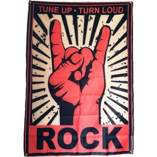 Rock Music Tapestry Hippie Tapestry Custom 192cm Polyester Cloth Printed Tapestry Wall Hanging Bar Decoration Free Shipping