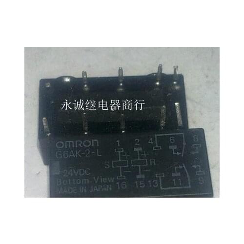 HOT NEW G6AK-2-L 24VDC G6AK-2-L-24VDC G6AK-2 G6AK DC24V 24V OMRON DIP10