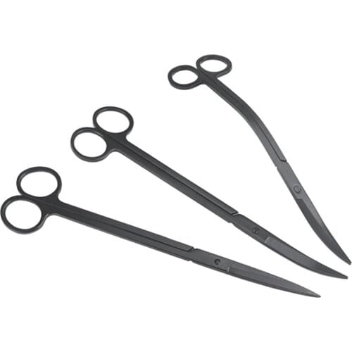 Aquarium Tank Cleaning Tools Plant Scissors Tool Stainless Steel Waterweed Aquarium Scissor Aquatic Plants Grass Scissors Set