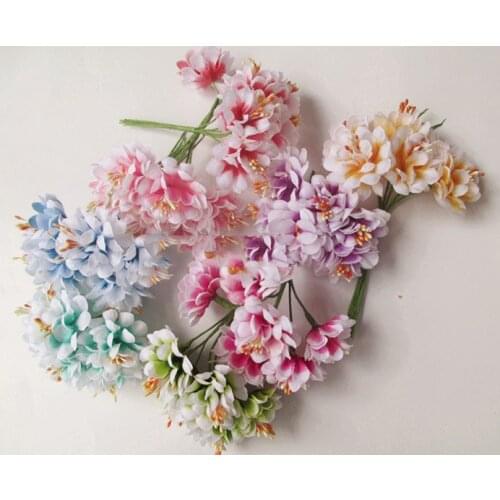 Artificial flowers head The new simulation chrysanthemum Bouquet of chrysanthemum flower DIY garland decorated headdress ornamen