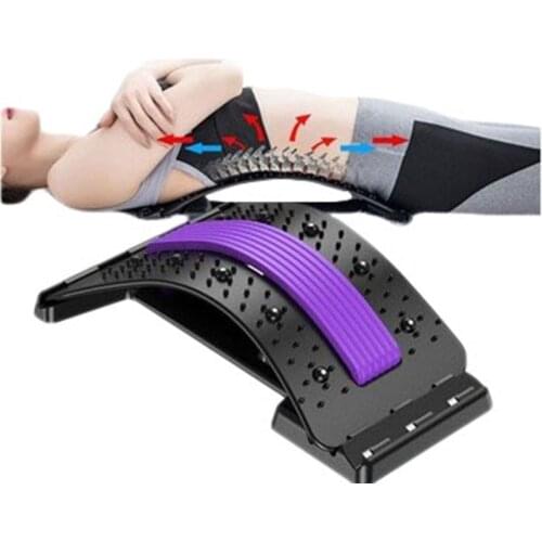 Back Massager Stretcher Equipment Massage Tools Magic Support Stretch Fitness Relaxation Spine Pain Lumbar Relief Back Stretcher