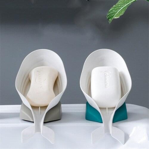 Multi Soap box Dish Bathroom holder Shelves Suction Cup Soap Dish Toilet Perforated Plastic Soap Dish Bathroom supplies