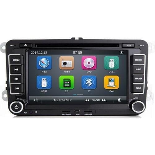 7'' 2 din Multimedia Player Car DVD GPS Navigation for VW Volkswagen GOLF 6 Polo New Bora JETTA PASSAT B6 SKODA Radio RDS