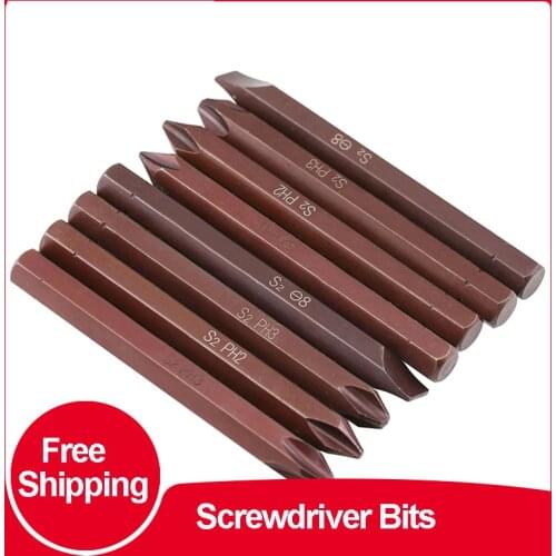 Screwdriver Bits Slotted Cross Impact Electric Batch Mouth Knocking Positive and Negative Impact ScrewdriverCcone Head