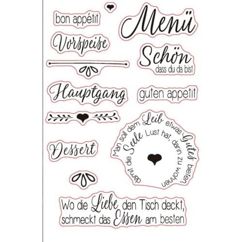German Transparent Clear Silicone Stamp Seal DIY Scrapbooking photo Album A0215