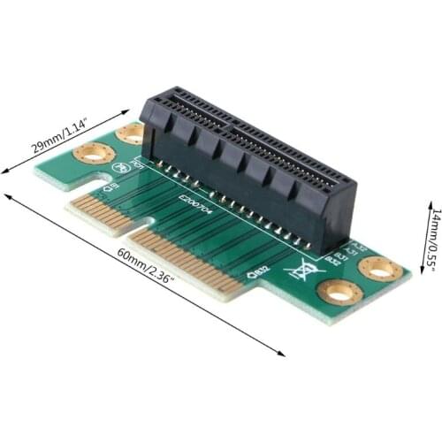 PCI Express PCI-E 4X Adapter Riser Card 90 Degree Right Angle Riser Converter Card for 1U/2U Server Chassis S15 20 Dropshipping