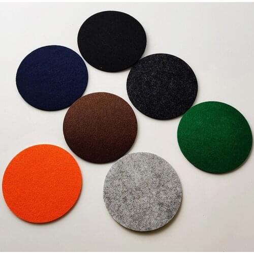 10pcs Round Felt Coaster Heat Resistant Cup Mat Dining Table Protector Pad Coffee Tea Hot Drink Mug Placemat Kitchen Accessories
