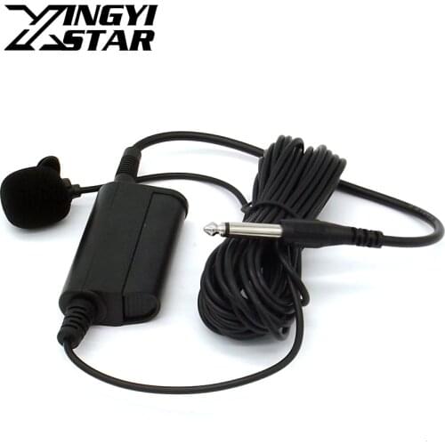 Professional Musical Instruments Condenser Lavalier Microphone Lapel Tie Clip Mic For Guitar Voice Amplifier Speaker Mixer Audio