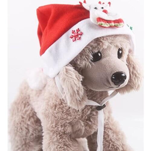 Christmas Pet Costume Puppy Dog Cats Hat Party Dress Up Cap Party Costume Headwear Caps Hat for Dog Cats