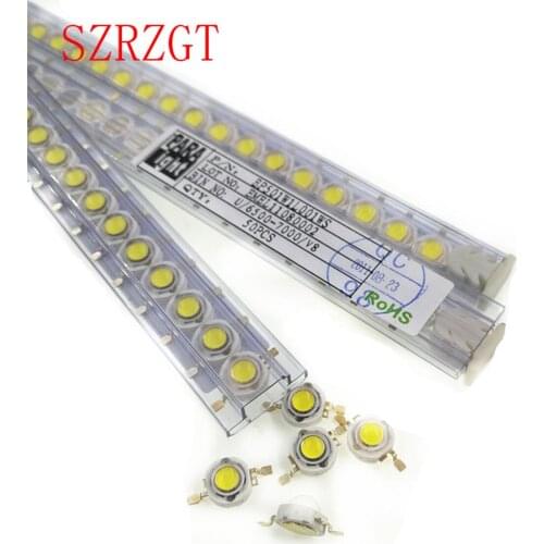 100pcs a Lot 1W 3W CREE 1W High Power LED Light-Emitting Diode LEDs Chip SMD Spot Light Down light Diode Lamp Bulb For DIY RGB