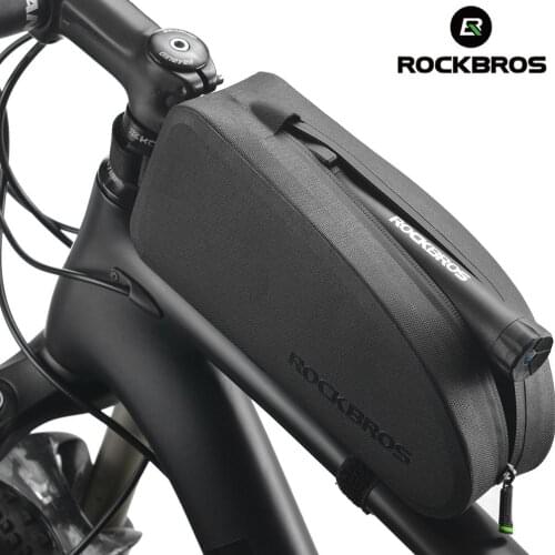 ROCKBROS Bicycle Bag Top Tube Bag Road Bike Front Beam Bag Mountain Biking Bag Shockproof Waterproof Saddle Bag