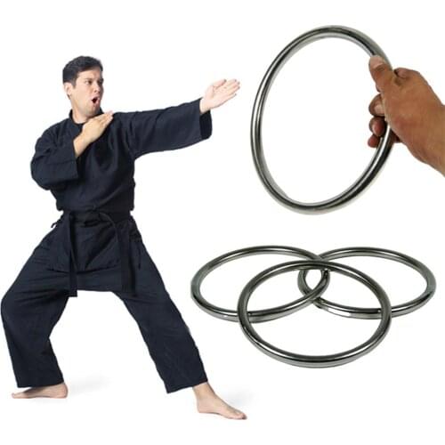 Wing Chun Ring Stainless Ring Hand Strength Flexibility Training Martial Arts Trainer