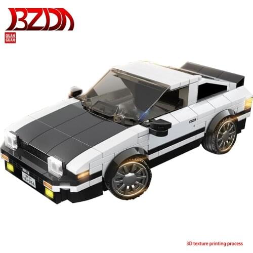 BZDA City High tech Racing Building Blocks Toyota AE86 Speed Champion Car DIY Bricks 322 PCS Kit Kids Toys Boy Birthday Gifts