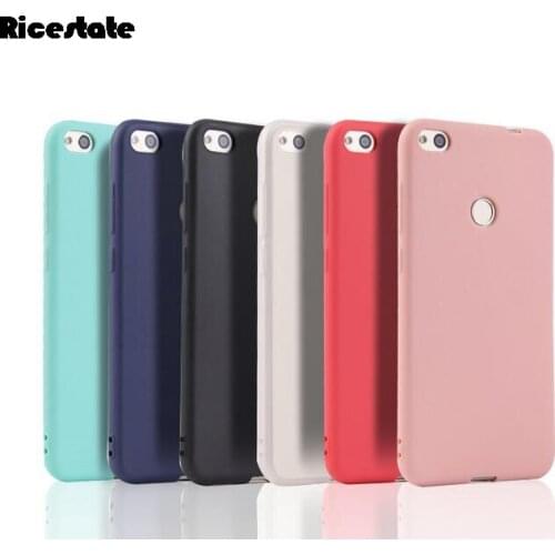 Ricestate Back cover For Xiaomi Redmi 4X Matte Candy Solid color Cover For Redmi 4X Pro Silicone TPU soft case 5.0"