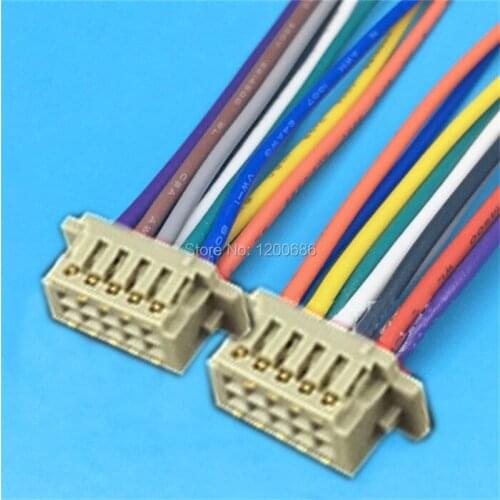 28AWG 300MM DF13 1.25mm Pitch DF13 Series 1.25 mm pitch Connector Wire Harness double head customization made