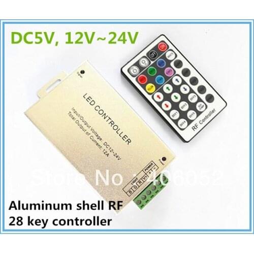 28key LED Strip Ribbon Ir Remote Controller Rgb 12V IR Remote SMD 5050 RGB DC5V, 12V~24V