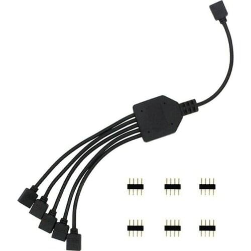 4-pin RGB LED tape strip connector pin plug power supply USB 1 2 3 cable separator wire