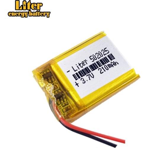 SD 502025 rechargeable 3.7v 200mah li-polymer battery 502025 with CE, MSDS, Rohs tablet battery