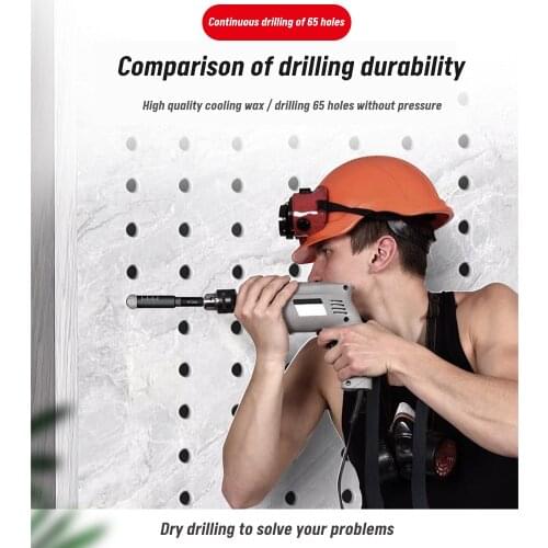 6-12mm Heat Resistent Hexagonal Handle Vacuum Brazed Diamond Drill Bits Integrated Lubricant Eramic Tile Drill Bit Marble Slate