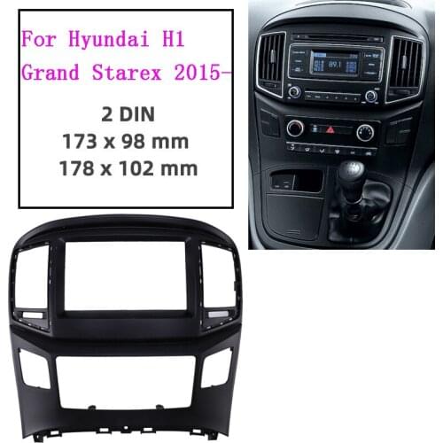 2Din Car Radio Fascia Trim Kit Frame Audio Player Face Plate Panel For HYUNDAI Grand STAREX H1 imax i Lond 2015-2020