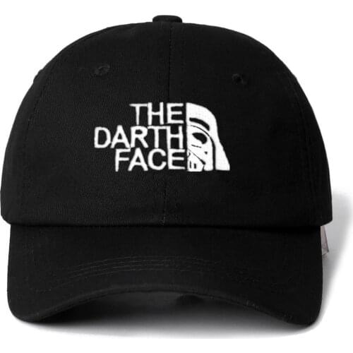 Letter The Darth Face Snapback Cap Cotton Embroidery Baseball Cap For Men Women Adjustable Hip Hop Dad Hat Bone Dropshipping