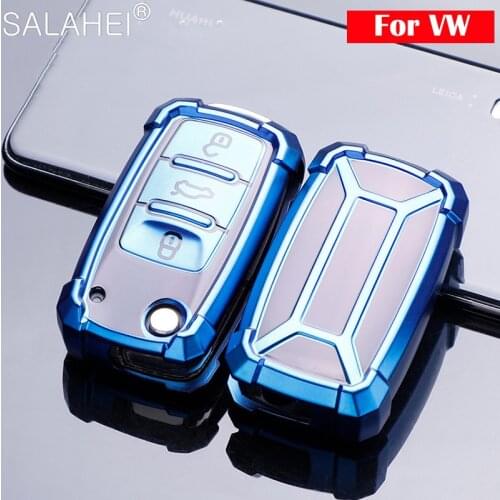 TPU Car Key Case Cover For VW Volkwagen Polo Bora Tiguan Passat Golf 6 Lavida Scirocco Fabia Protection Shell Auto Accessories