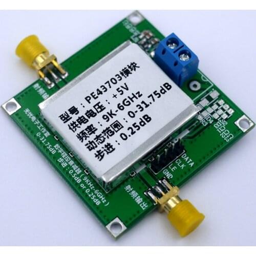 Digital RF Attenuator Module PE43703 9K~6GHz 0.25dB Step to 31.75dB