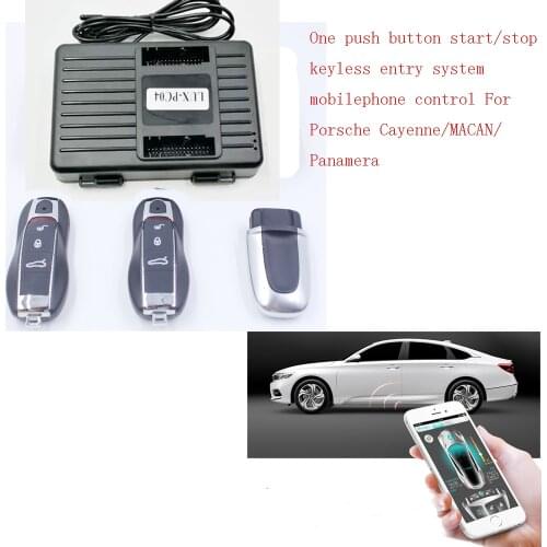For Porsche Cayenne/MACAN/ add one push button start stop system mobile phone APP Control system and PKE Keyless Entry