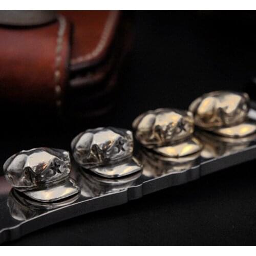 EDC Tibetan silver Brass Knife Beads A Pendant Paracord Outdoor DIY Decorations Tibetan silver Brass Camping Gear EDC Tools