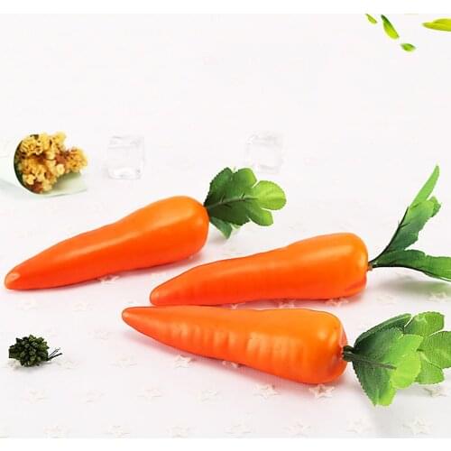 1pc Artificial Carrots Mini Foam Carrot Plastic Fruit Vegetable Berry Shop Home Kitchen Party Decor Photography Props
