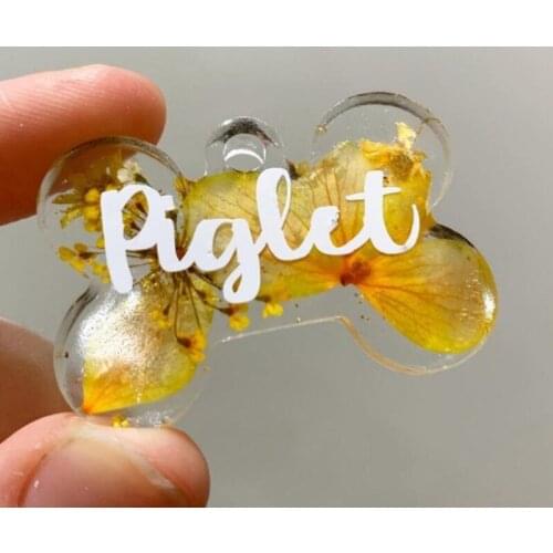 K3KF Cats Fishes Bones Combination Keychain Pendant Epoxy Resin Mold Silicone Mould