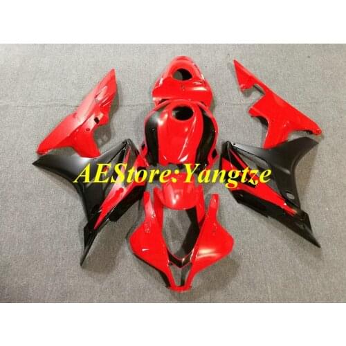 Custom Motorcycle Fairing kit for CBR600RR F5 07 08 CBR 600RR 2007 2008 CBR600 Red black Fairings SET+gifts HG35