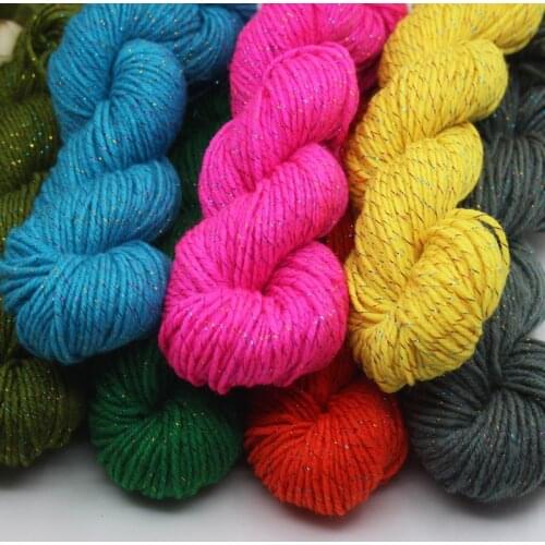 Colorful Hand Knitted Crochet Yarn Wool Hand Knitting Acrylic Fiber Yarn DIY Shose Scarf Knitted Thread Yarn