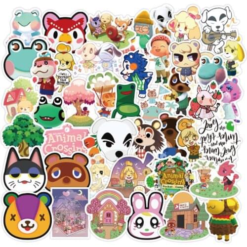 50pcs Animal Crossing Sticker Animal naklejki Forest Friends Club Graffiti pegatinas Mobile Computer Skateboard Stickers