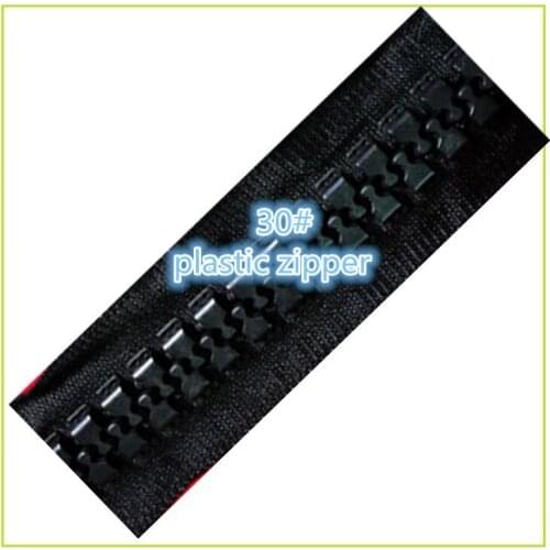 NEW #30 black resin zipper 2M+2pcs sliders coarse teeth engineering resin zipper for diy yacht boat cover bag outdoor tents