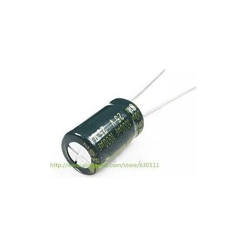 Computer motherboard commonly capacitor 25V 1000UF 1000UF 25V, high-frequency low-impedance, volume 10*20mm