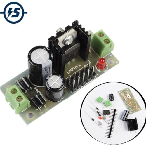 LM7805 L7805 7.5V-35V to 5V Step Down Converter 1.2A Regulator Power Supply Module Buck Converter Electronic Kit