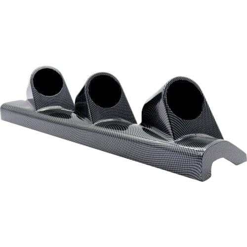 Right 52mm Auto Car A Pillar Pod Triple Gauge Holder Mount Pod Carbon Fiber
