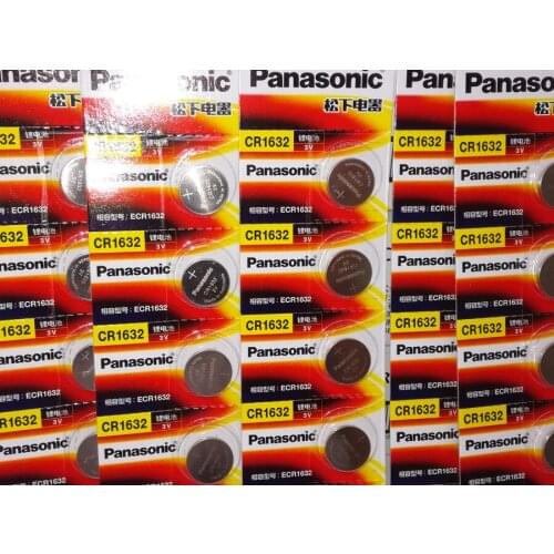 10PCS/LOT New Original Panasonic CR1632 Button Cell Coin Batteries CR1632 Car Remote Control Electric Alarm 3V Lithium Battery