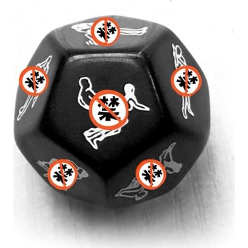Adult Games Couples 12 Sides Sex Dice Fun Erotic Bdsm Bondage Erotic Accessories Posture Intimacy Dice Toy For Couples Sex Toys