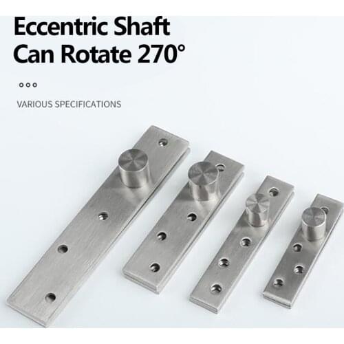 1pcs 270 Degree Rotation Axis 75/100/150mm Stainless Steel Up and Down Doors Rotating Hinges Location Shaft Hidden Pivot Hinge