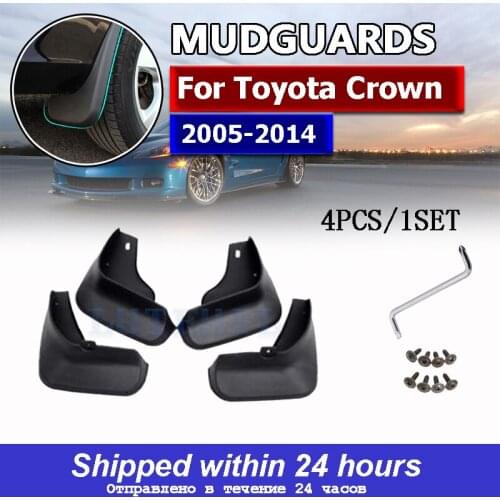 4Pcs Mud Flaps Splash Guards For Toyota Crown 2005-2014 Front and Rear Mudguards Car Accessories Auto Styline