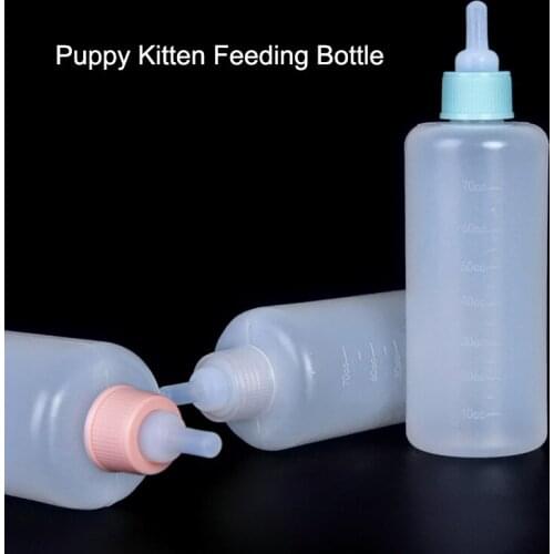 70Ml Puppy Kitten Feeding Bottle Pet Dog Cat Baby Water Feeder Milk Bottle for Small Animal Feeding Hamster Cat Puppy Supplies