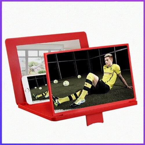 12 Inch Mobile Phone Screen Magnifying Glass 3X 4X Pull-out Creative Stretching 3d Mobile Phone Magnifying Glass Holder