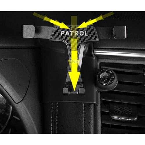 For Nissan Patrol Y62 2014 2015 2016 2017 2018 2019 Mobile Phone Holder with Fragrance Function Accessories