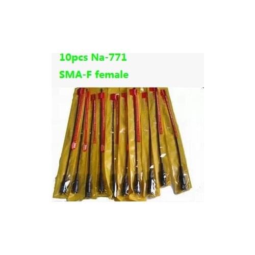 10pcs NAGOYA NA-771 Dual Band Handheld Radio Soft Antenna SMA Female For Kenwood Handheld Antenna Baofeng UV-5R UV-82 UV6R UV-9R