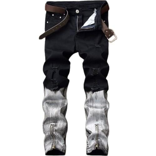 Denim Designer MOTO BIKE Jeans High Quality For Men Size 28-38 40 42 2021 Autumn Spring HIP HOP Punk Streetwear